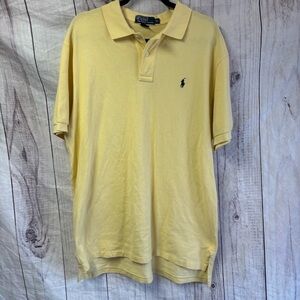 Polo by Ralph Lauren Short Sleeve Preppy Classic Men's Yellow Polo Shirt XL